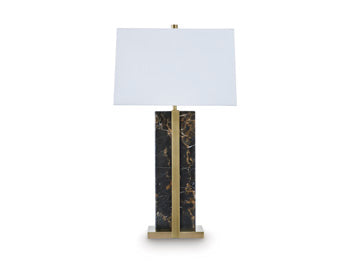 Ashley Furniture Neonish table lamp with a sleek design, featuring a vibrant, colorful lampshade perfect for modern decor.