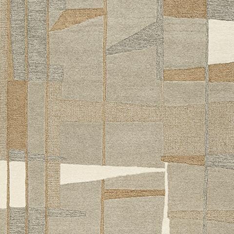 Ashley Furniture Abbotton Rug swatch with intricate woven design in neutral tones, showcasing soft texture and stylish home decor.