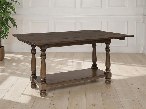Ashley Furniture Sturlayne end table with a sleek design, featuring a dark wood finish and a sturdy tabletop.