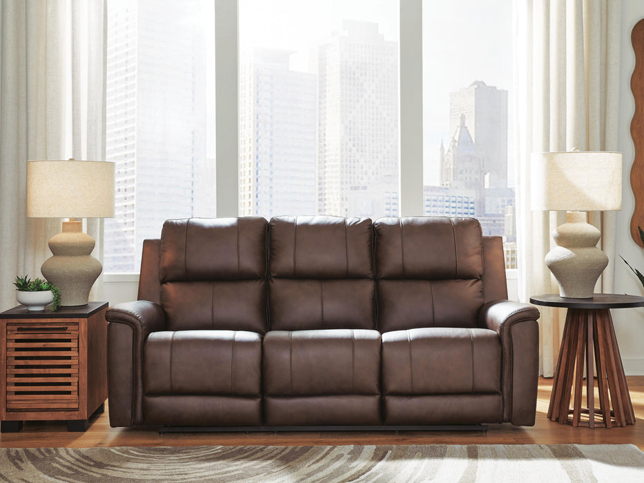 Ashley Furniture Bleckley reclining living room set with a sofa and loveseat, featuring plush upholstery and reclining seats.