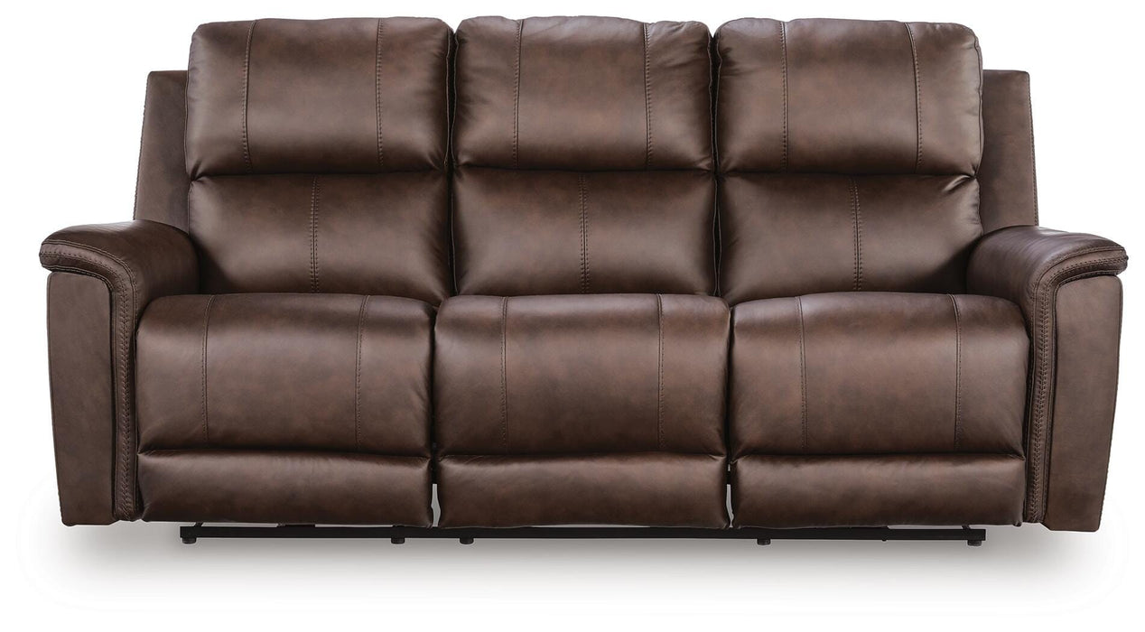 Ashley Furniture Bleckley Reclining Living Room Set with plush sofa and matching recliner, shown from a head-on angle.