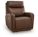 Ashley Furniture Pincara Power AutoGlide Recliner in closed position with plush upholstery and smooth reclining mechanism.